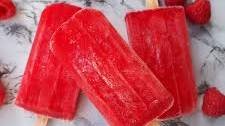 Raspberry and lemon kombucha popsicles