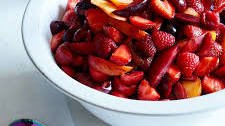 Recipe: Red Fruit Salad with Lemon-Vanilla Bean Syrup