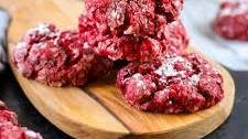 Red Velvet Gooey Butter Cookies