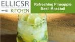 Refreshing Pineapple Basil Mocktail