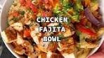 Replying to @missfanxing QUINOA CHICKEN FAJITA BOWL ...