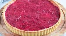 Rhubarb Tart with Custard