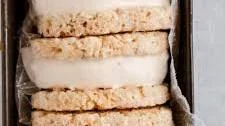 Rice Crispy Ice Cream Sandwich