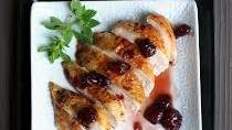 Roast Chicken with Cherry Balsamic Glaze