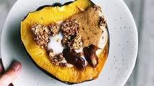 Roasted Acorn Squash Breakfast Bowl