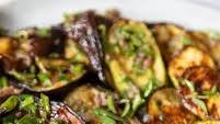 Roasted Aubergine & Courgette with Anchovies