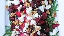 Roasted Beetroot, Goats Cheese & Walnut Salad