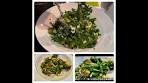 Roasted Broccoli and Asparagus Salad with herbs and feta