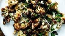Roasted Cauliflower with Schug & Yogurt Sauce