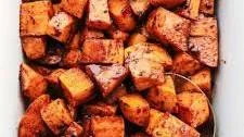 Roasted Honey Cinnamon Butter Sweet Potatoes