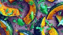 Roasted Kabocha Squash with Chili, Lime, & Honey