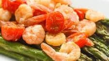 Roasted Lemon Garlic Shrimp and Asparagus