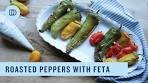 Roasted Peppers Stuffed with Feta Cheese