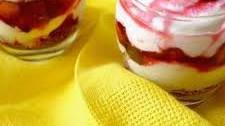 Roasted Plum Parfait with Lemon Curd