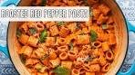 Roasted Red Pepper Pasta (Easy Pasta Recipe - Pasta Recipe)