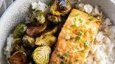 Roasted Salmon with Maple Glaze