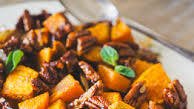 Roasted Sweet Potato With Caramelised Pecans