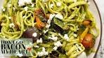 Roasted Veggie Pesto Pasta