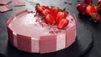 Ruby Chocolate Strawberry Mousse Cake