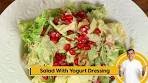 Salad with Yogurt Dressing | सलाद विथ योगर्ट ड्रेसिंग | Salad ...