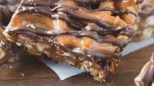 Salted Chocolate and Caramel Pretzel Bars