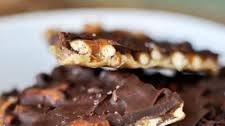 Salted Chocolate Toffee Pretzel Bark