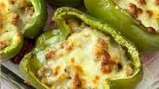 Sausage & Cream Cheese Stuffed Bell Pepper (Keto)