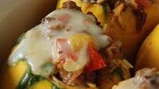 Sausage-Stuffed 8-Ball Zucchini Recipe