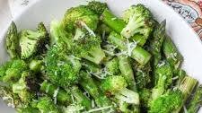 Sauteed Broccoli and Asparagus with Parmesan