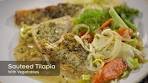 Sautéed Tilapia with Vegetables by Chef Andrew Zimmern