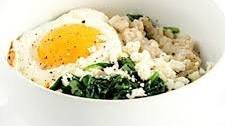 Savory Spinach and Feta Oatmeal Bowl