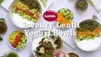 Savoury Lentil Yogurt Bowls