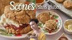 Scones sans gluten, confiture et fausse clotted cream!