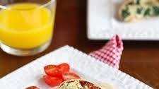 Scrambled Egg Wrap Recipe with Spinach, Tomato & Feta Cheese