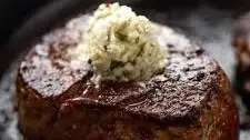Seared Filet Mignon with Blue Cheese Butter