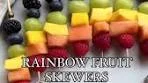 Seecandycook on Instagram: "•RAINBOW FRUIT SKEWERS ...