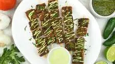 Seitan Skewers with Chimichurri and Jalapeno Lime Aioli
