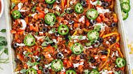 Sheet Pan Loaded Bell Pepper Nachos