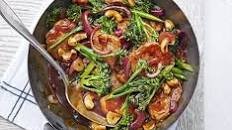 Sichuan pork, broccoli & cashew stir-fry