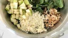 Simple Apple Feta Spinach Salad