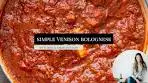 Simple Venison Bolognese