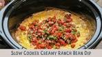 Slow Cooker Creamy Ranch Bean Dip