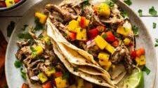 Slow Cooker Jerk Chicken Tacos