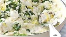 Smoked haddock & leek risotto