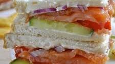 Smoked Salmon Club Sandwich