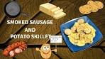 Smoked Sausage and Potato Skillet '' Cheesy ''