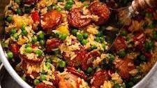 Smoked Sausage and Rice - easy one pot dinner!