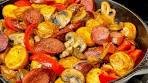 Smoked Sausage Skillet with Potato, Mushroom, Onion, Bell ...