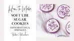 Soft Ube Sugar Cookies with Frosting & Sprinkles