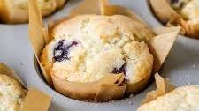 Sourdough blueberry muffins